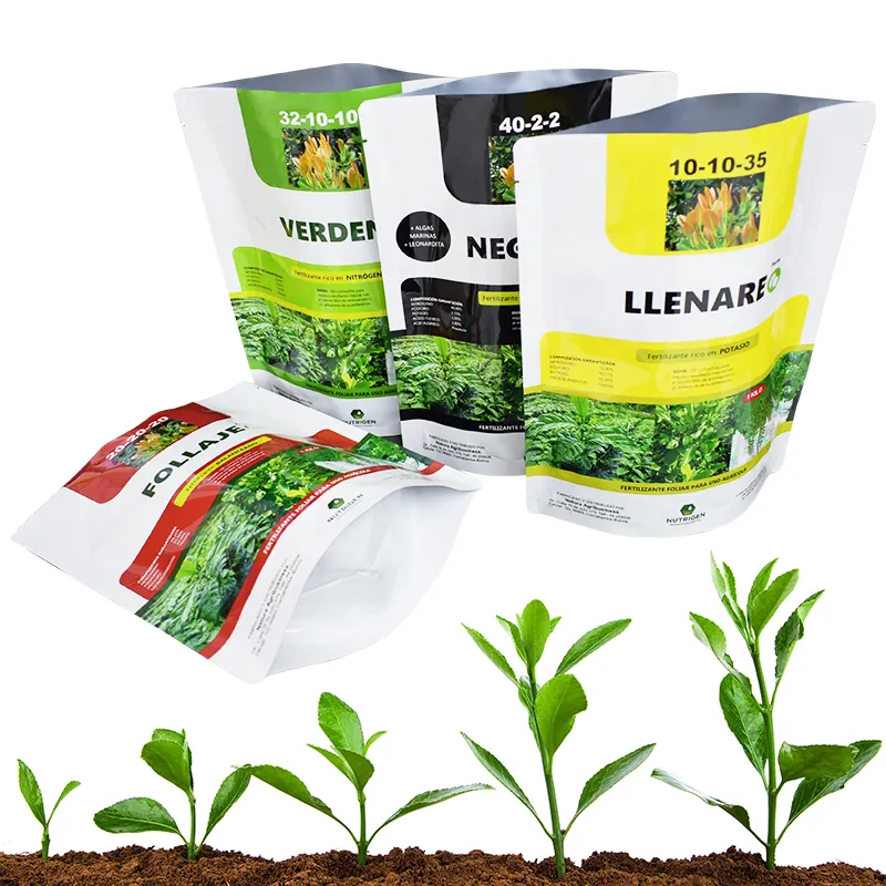 Asmak delik ile baskı compostable eko folyo logo sebze tohumları plastik ayakta duran torba özelleştirmek