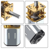 Motor de Engranajes Metálicos Micro Mini N20 de Alto Torque, 12V CC, 15-1000 RPM, GA12-N20, para Juguetes Robóticos con IA