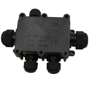 5way Kunststoff Elektrische Kabel IP68 Wetterfeste Junction Box mit Terminals Stecker Außen Externe Anschluss Box