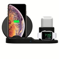 Accessoires pour téléphones mobiles, chargeur sans fil, station de charge pour iPhone, montre, AirPods