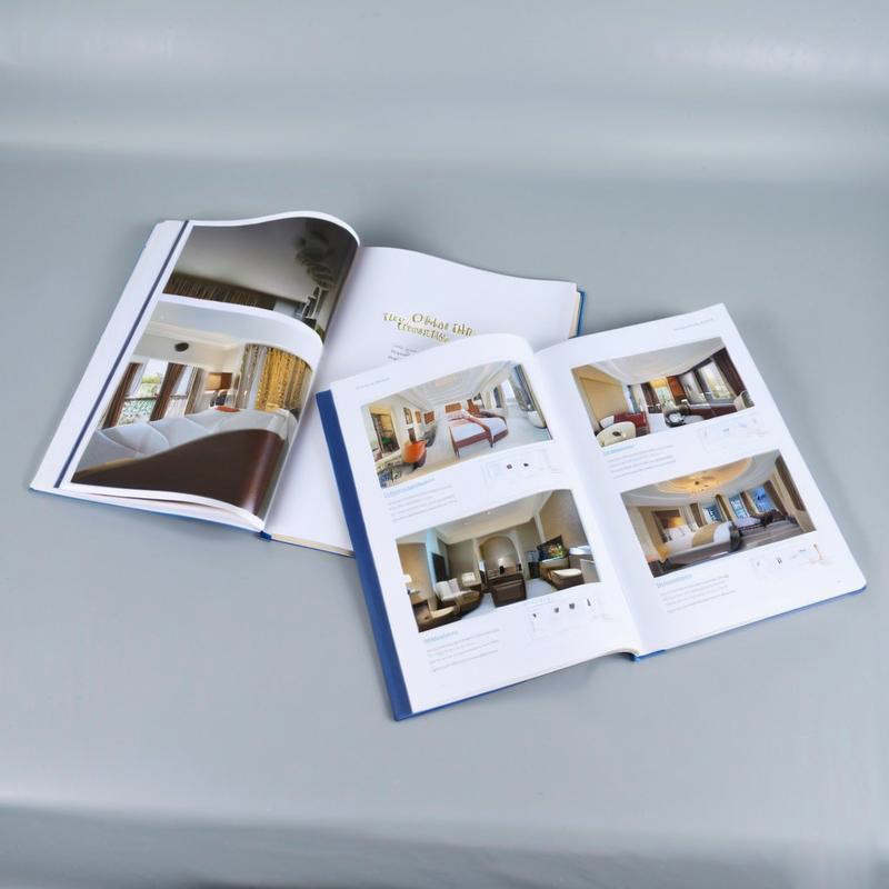 Custom Logo A5/A4 Foldable Cardboard Catalogue Printing with Digital Printing Film Lamination Newsprint Paper Packaging