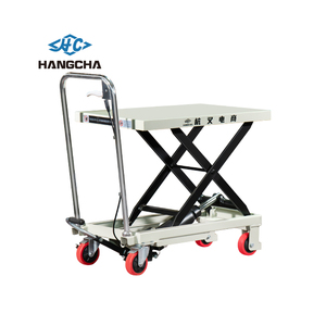 HangCha 300kg CE aprobado compacto semieléctrico tijeras mesa elevadora móvil <span class=keywords><strong>Mini</strong></span> plataforma hidráulica para operaciones comerciales - Product Image 2