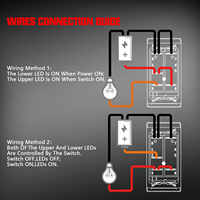 Interrupteur à bascule 12V 20A IP65 SPST 5 broches ON-OFF pour panneau de commande électrique marin, automobile, bateau