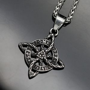 Collana con Ciondolo Nodo Celtico in Acciaio Inossidabile Vintage per Uomo e Donna, Collana con Runa Trinitaria, Collana Vichinga, Gioiello Amuleto - Product Image 4