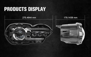 Accessoires de projecteur de phare LED pour moto certifiés Emark pour <span class=keywords><strong>BMW</strong></span> <span class=keywords><strong>2010</strong></span>~2013 K1300R <span class=keywords><strong>K1200R</strong></span> Phares LED - Product Image 3