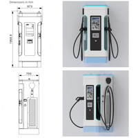 NECS 60/120/160/240KW Chargeur commercial Centrale solaire Interface OCPP1.6 CCS2 Station de charge rapide EV DC montée au sol