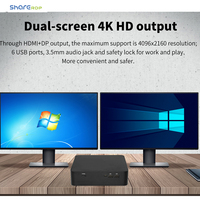 Sharerdp Personnalisé OEM ODM Mini PC Intel Processeur NUC Gaming N95 N100 Firebat PC Ordinateur Mini PC 12th Gen X86 Core I3/I5/I7