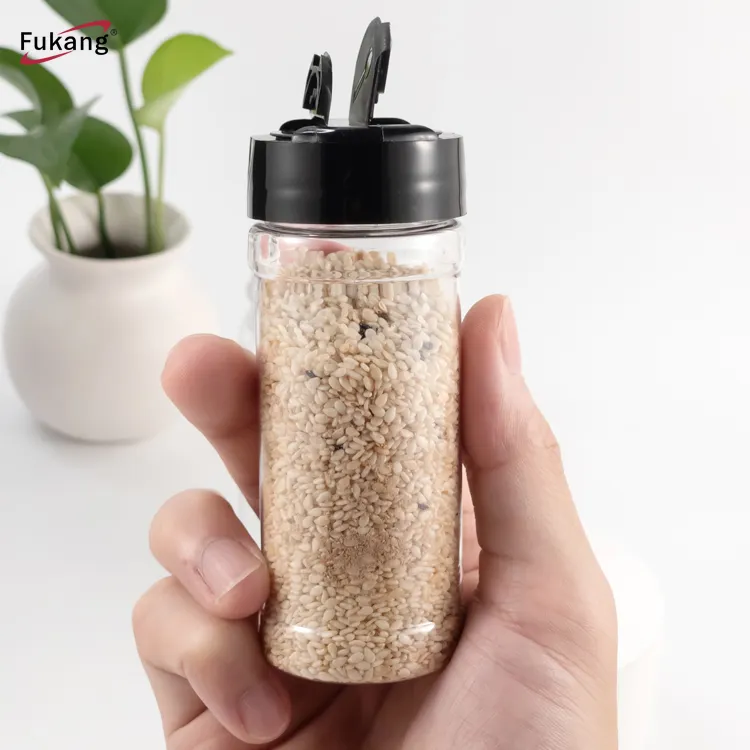 100Ml Plastic Bottle Spice Herbs Powders Seasoning Shaker Jar