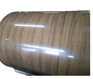 Directly Sale Wooden Grain Colored Coated Aluminum Roll Aluminum Coil For Ceiling