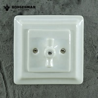 Bouton mural en porcelaine en céramique, carré, Vintage, vente en gros