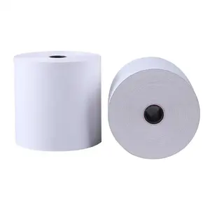 80x8 3mm/özelleştirilmiş boyutu termal kağıt rulolar beyaz termal kağıt yazarkasa POS makbuzu kağıt (50 Rolls) termal bant