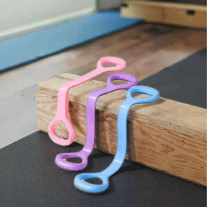 Libenli Bande de résistance en forme de 8 pour l'entraînement des épaules Bande d'exercice élastique pour Yoga Pilates Physiothérapie Adultes Enfants - Product Image 4