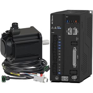 Kit de Motor Servo AC ACM1M de 1800W y 1500 RPM Trifásico con Freno, Montaje con Brida, Marco de 130 mm - Product Image 1