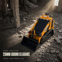 Mini-chargeuse compacte sur chenilles SHENGXIANG T750, conçue pour accueillir plusieurs accessoires à haut débit