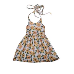 Venta Directa de Fábrica, Vestido de Algodón con Estampado Hawaiano Personalizado al por Mayor, Vestido con Tirantes Ajustables para Niñas - Product Image 4