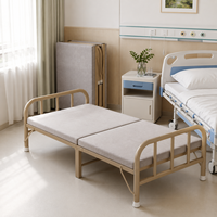 Nouveau Lit Pliant Extensible Inclinable 2026 avec Cadre en Acier Inoxydable, Portable, pour Hôtels, Style Simple et Moderne