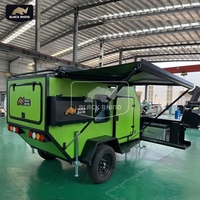 Remorque en fibre de verre de luxe, camping-car, caravane avec réfrigérateur
