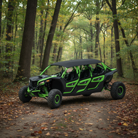 SSV Professionnel Puissant 6 Places 4x4 1500cc 4 Temps à Essence pour Véhicule Tout-Terrain Extérieur, Stabilité en Montée, Moteur 150CV
