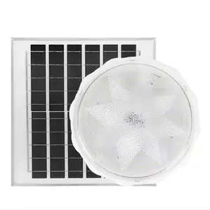Round Solar Led Ceiling Light for Outdoor Indoor