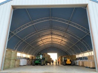 Tente Industrielle de Stockage - Bâtiment en Tissu de Grande Taille, Abri Polyvalent, Conteneur de Rangement