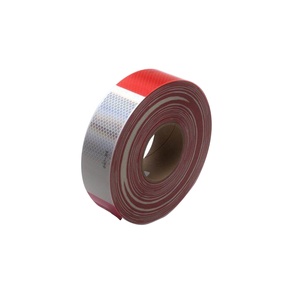 3M 983 DG nastro riflettente veicolo singolo lato materiale PVC adesivo acrilico bianco/rosso/giallo rosso e bianco scopo di adesione - Product Image 2