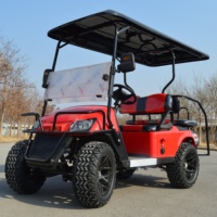 Voiture de Tourisme Rétro Électrique 4 Places, Buggy à Batterie Lithium 5KW Certifié CE, Vitesse 30-50Km/h, Autonomie 90km, Accessoires pour Voiturette de Golf Panoramique