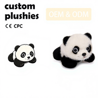 Peluche Panda Personnalisée, Jouet en Peluche Doux, Poupée Cuddly pour Enfants, Cadeau, Fabricant OEM