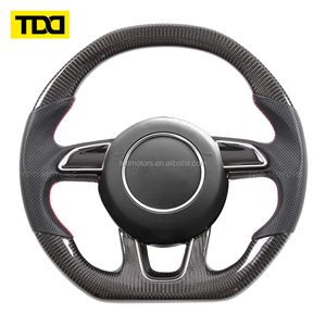 Volante de Fibra de Carbono Real TDD Compatible con Audi R8 TTRS rs C6 C7 S7 S4 A4 R8 RS3 SQ5 S5 B9 A6 C8 A3 - Product Image 1