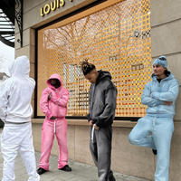 Ensemble survêtement homme en molleton délavé à l'acide, sweat à capuche zippé et pantalon de jogging, coupe oversize, style streetwear Y2K, tenue décontractée, vente en gros