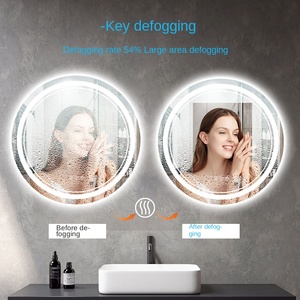 <span class=keywords><strong>Espejo</strong></span> de Baño Moderno con Marco de Aleación de Aluminio LED, Antivaho, Luz RGB Inteligente, <span class=keywords><strong>Espejo</strong></span> de <span class=keywords><strong>Maquillaje</strong></span> Iluminado Decorativo para Hotel, Montado en la Pared - Product Image 4