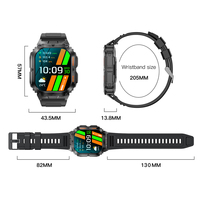 Reloj Inteligente K61pro para Hombre, Resistente al Agua, con Función de Llamadas BT, Podómetro, Reloj Deportivo 2026