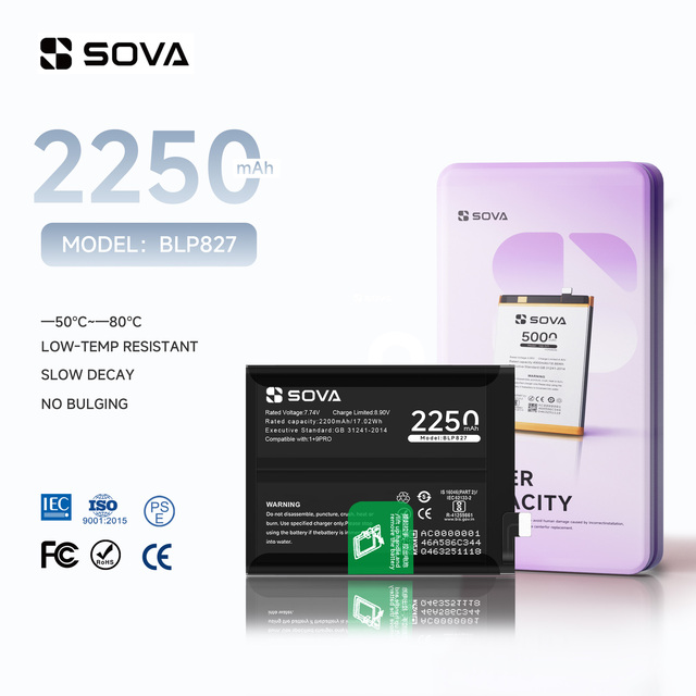 SOVA BLP827 1+9Pro 100% Original Li-ion Polyer Rechargeable Battery for OPPO Oneplus 9 Pro