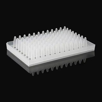Consommables de laboratoire Plaque PCR 96 puits Tubes d'échantillons transparents blancs de 0.2ml Microplaques sans jupe avec bord pour diagnostic moléculaire
