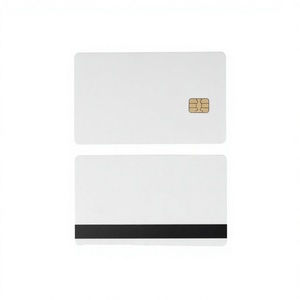 บัตรอีพ็อกซี่คุณภาพสูง SLE4442 บัตรแถบแม่เหล็ก HiCo 2 Track พร้อม NFC 13.56MHz บัตรเปล่าแบบ Visa สำหรับเครื่องพิมพ์บัตรประชาชน - Product Image 4