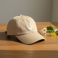 Gorra de Béisbol Personalizada OEM de Alta Calidad, 6 Paneles, 100% Algodón, con Logotipo Bordado, Gorra de Hombre a la Moda, Lisa, Sin Estructura, Ajustable, Estilo Dad Hat