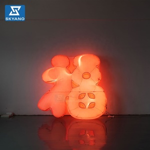 Panneau publicitaire gonflable lumineux LED avec lettres et slogans, enseigne gonflable brillante pour la décoration d'événements, de fêtes d'anniversaire et de vacances - Product Image 6