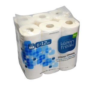 Papier essuie-tout doux 2 plis en pâte de bois vierge pour le nettoyage et l'essuyage, rouleau à main - Product Image 4