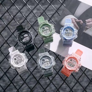 Montres électroniques sportives transparentes, prix de gros, montres numériques multifonctionnelles bon marché pour étudiants, enfants, femmes et hommes - Product Image 1