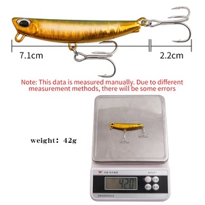 Señuelos de Pesca artificiales, cebo de lápiz pesado, 10G, 15G, 20G, 30G, 40G, 60G, adecuado para pesca al aire libre, top - Product Image 2