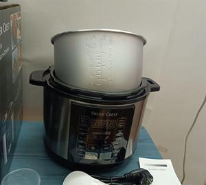Usage domestique argent crête 6L 1050W pot multifonction intelligent numérique allemand en acier inoxydable <span class=keywords><strong>autocuiseur</strong></span> électrique - Product Image 5