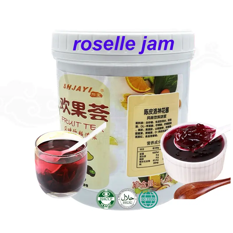 Usine directe Roselle confiture lait thé boutique cuisson matières premières ss Roselle purée confiture bulle thé ingrédients