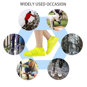 Couvre-chaussures en latex réutilisables, épais, résistants à l'usure, imperméables et antidérapants pour l'extérieur - Product Image 3