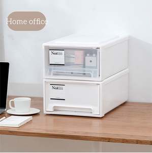 Factory Wholesale PP Plastic Transparent Clear and White Household Storage Drawer and Cabinet Storage Drawer Organizer - Product Image 3