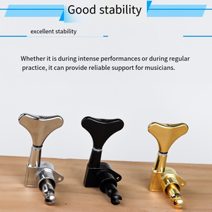 Clavijas de Afinación de Guitarra de Latón Dorado, 2L 2R, Tipo Perilla Pulida y Duradera para Guitarra Acústica - Product Image 3