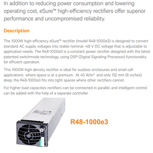 EMERSON R48-1000e3โมดูลเรียงกระแส48V 1000W 2100<span class=keywords><strong>ว</strong></span>ัตต์สำหรับ netsure ระบบจ่ายไฟ A31 - Product Image 3