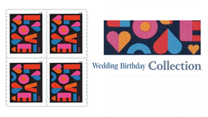 Etiquetas Adhesivas Personalizadas para Avión, Temática de Boda 2021, Estilo Postal de Amor, 100 <span class=keywords><strong>Sellos</strong></span> Postales Permanentes - Product Image 6