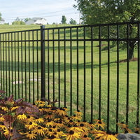 Panneau de clôture tubulaire en aluminium de 3 m de hauteur, écologique et durable, pour la sécurité des jardins et des villas avec modélisation 3D