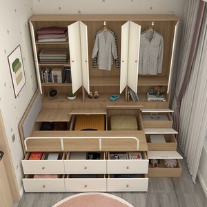 Armario Cama Integrado Multifuncional Tatami, Ideal para Apartamentos Pequeños, Mueble de Dormitorio de Media Altura, Estantería Infantil - Product Image 2