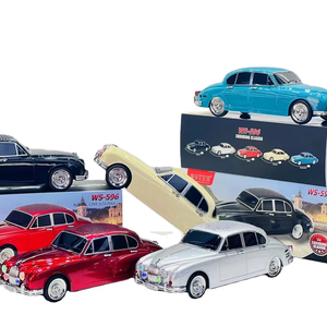 WS-596 báo đốm Mỹ cổ điển xe hình không dây màu xanh răng loa với TF USB FM rảnh tay TWS Selfie LED hiển thị dẫn ánh sáng Loại C - Product Image 1