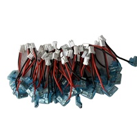 Arnés de Cables para Motor Personalizable de 2 Pines XHB 2.54mm, Cable de Silicona UL3239 20AWG Rojo y Negro con Terminal de Bandera de 4.8mm y 65mm